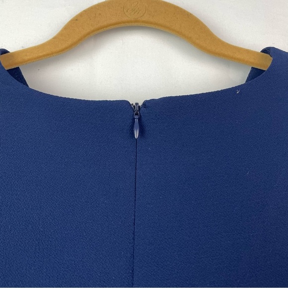 Lulus Navy Blue Deep V-Neck Peplum Top Long Sleeve - Picture 13 of 15